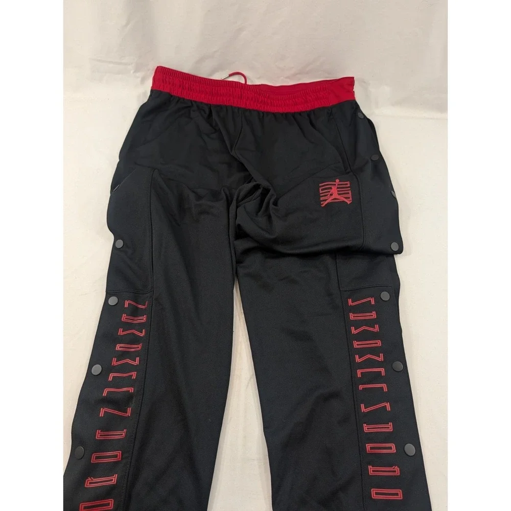 Air Jordan 11 Basketball Tear Away‎ Pants Mens 2XL Black Red Bread Warm Ups